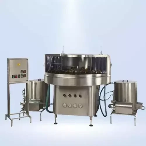 image of shiv machinery's rotary bottle washing machine