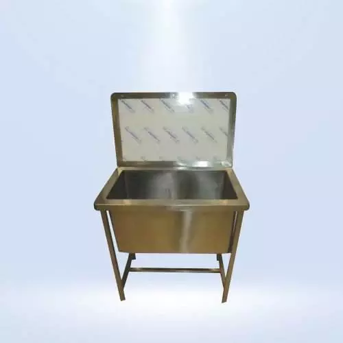 SS DISINFECTANT TANK WITH LID